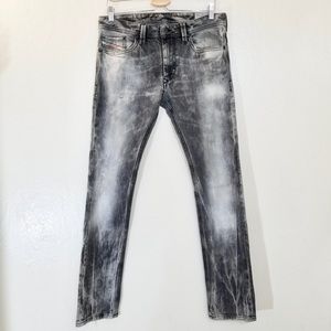 Diesel Mens Jeans Thanaz Slim Carrot Light Grey 31